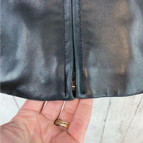Avanti Genuine Leather Black Full Zip Stand Up Collar Jacket Women's Size XLarge - Picture 11 of 13